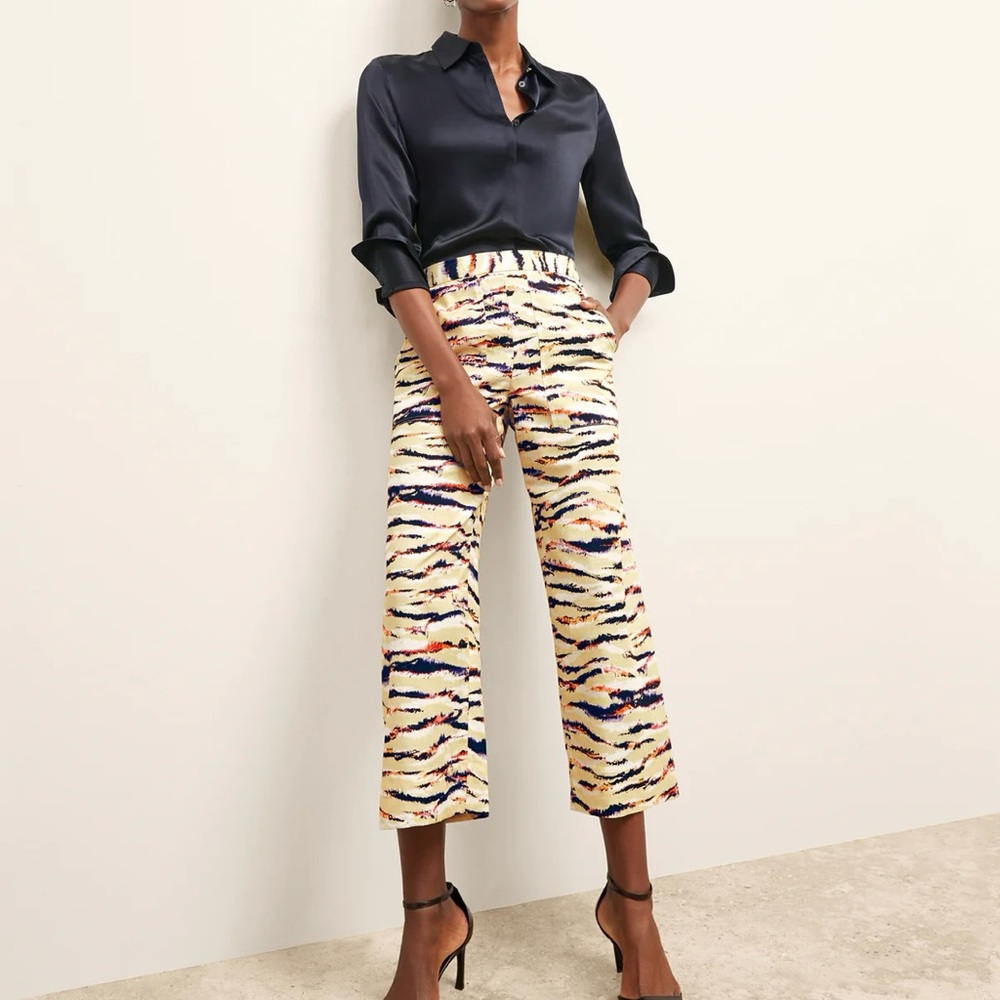 MM LaFleur Madelyn Savannah Print Pull-on Pants Size L